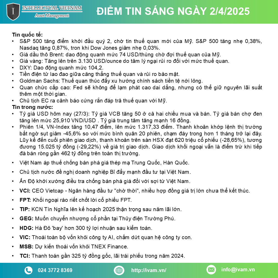 Điểm tin ngày 02 04