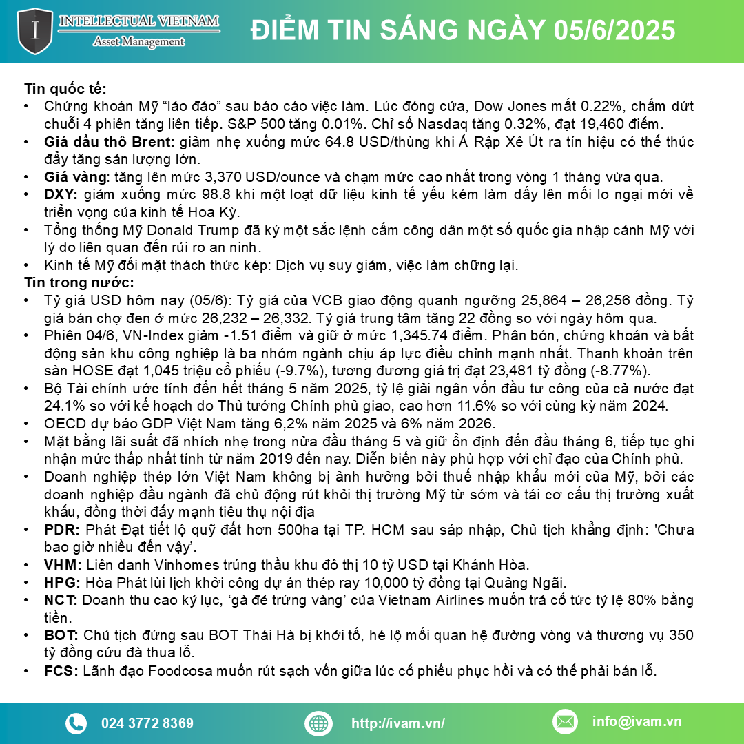Điểm tin ngày 05 06