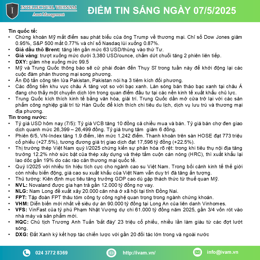 Điểm tin ngày 07 05