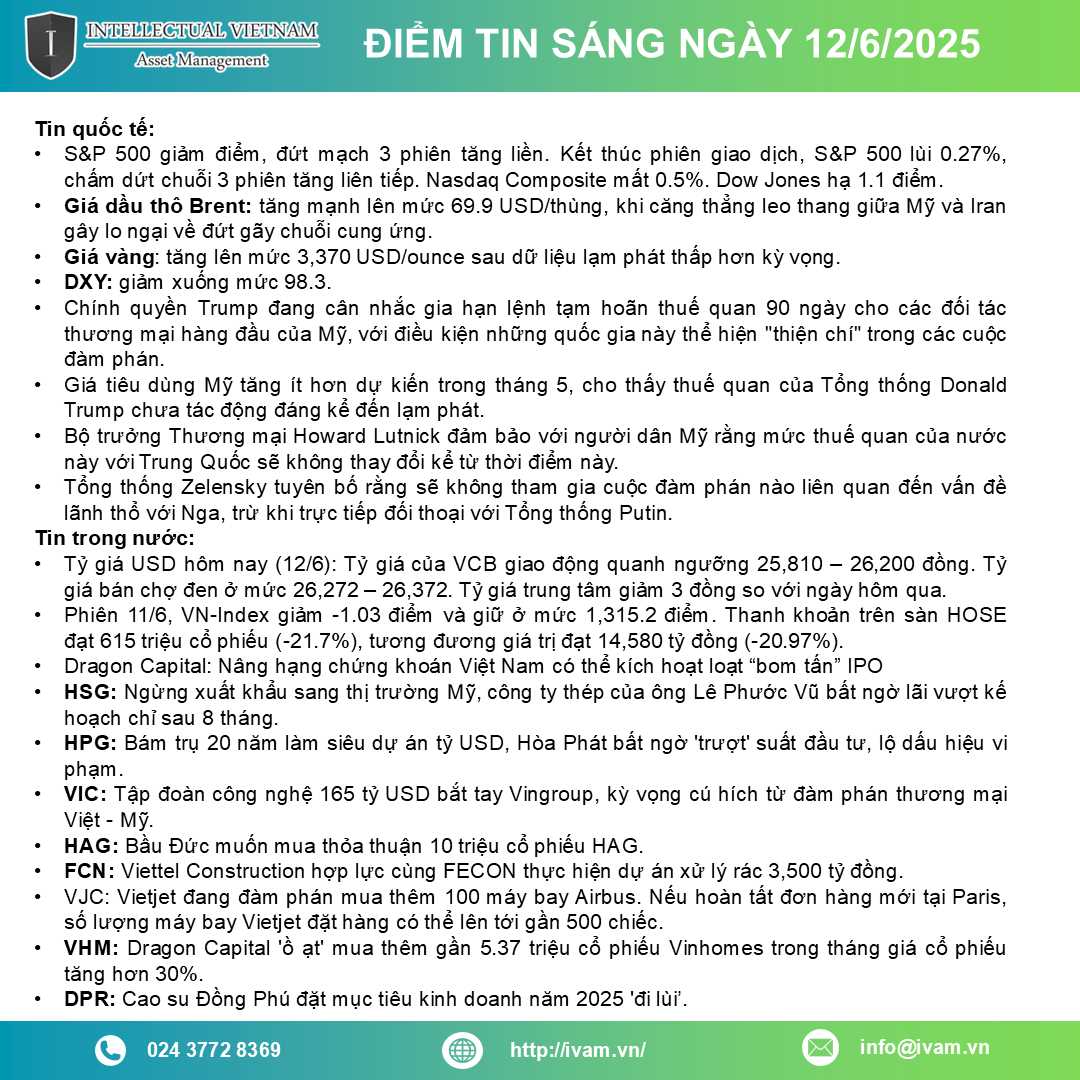 Điểm tin ngày 12 06