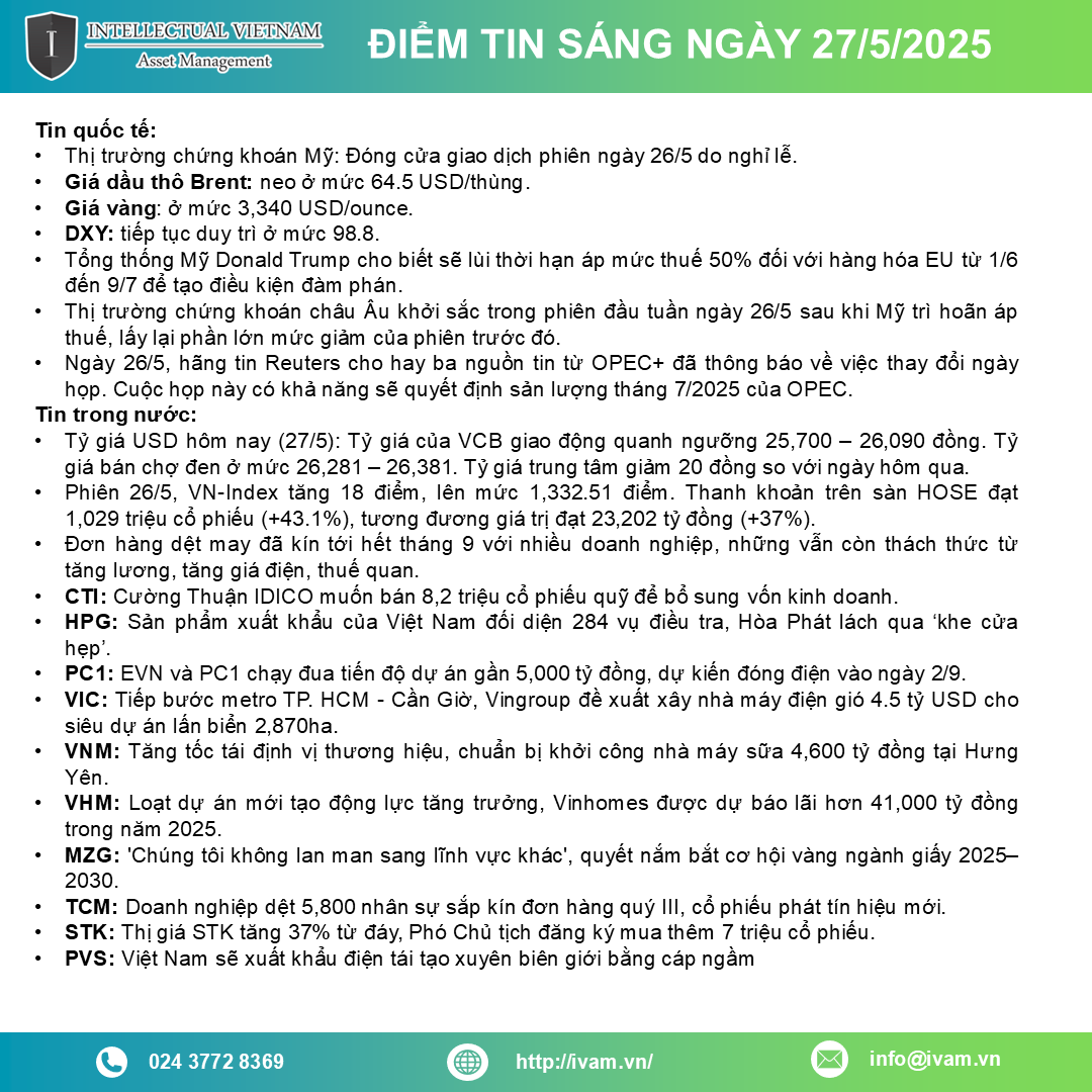Điểm tin ngày 27 05